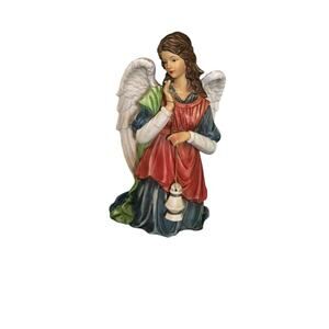 O'Well Grandeur Noel Christmas Angel Of Light With Lantern Figurine Statue 8”